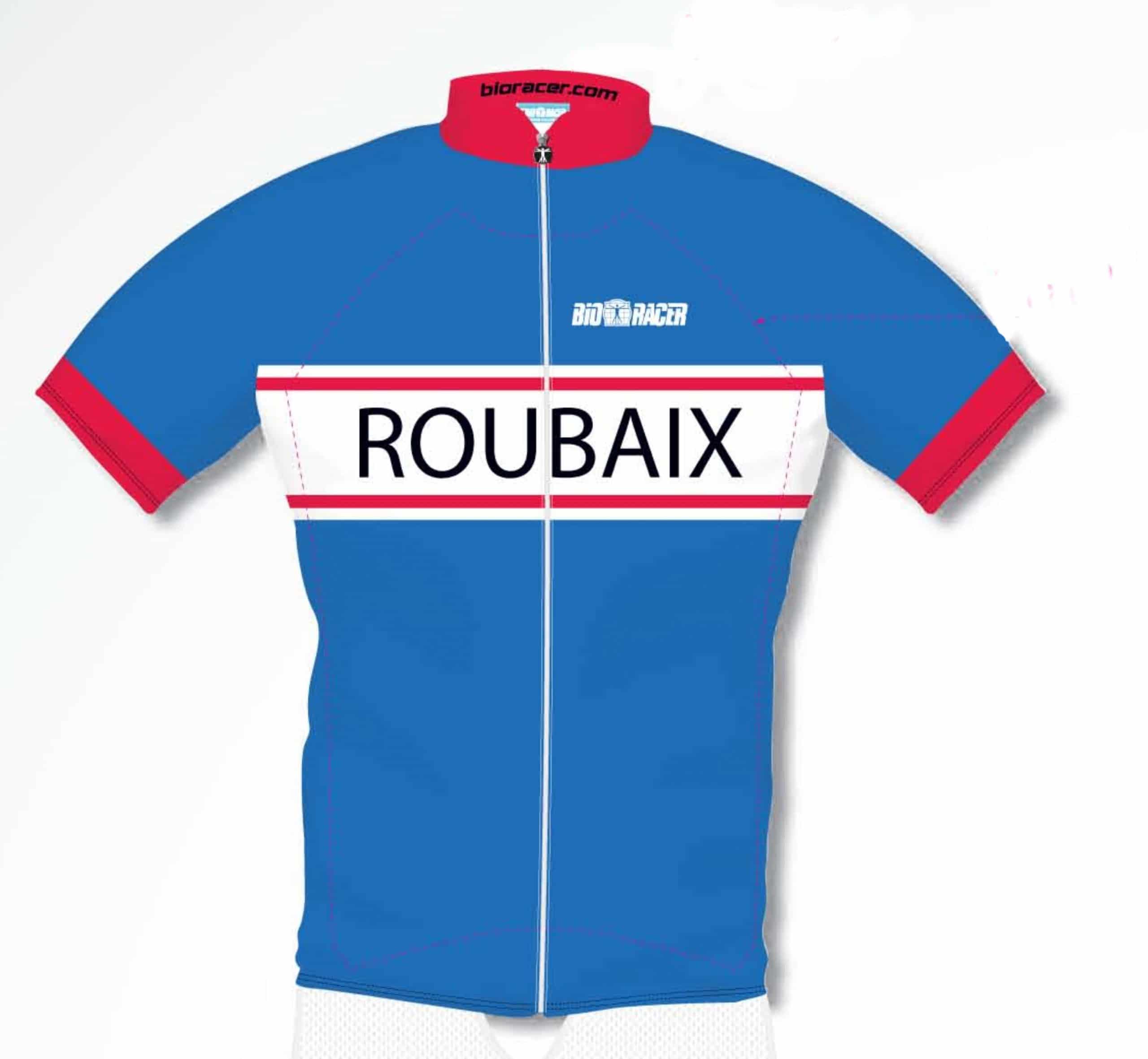 ROUBAIX Men Road Bike Cycle Jersey White M Racing Performance