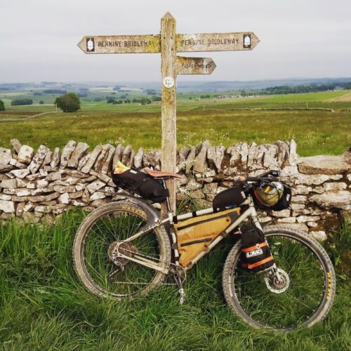 MTB loaded with bikepacking bags